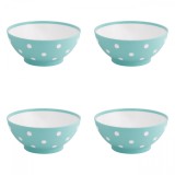 Set boluri, 4 piese, 750 ml, Plastic, Verde deschis