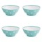 Set boluri, 4 piese, 750 ml, Plastic, Verde deschis