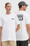 Converse tricou din bumbac culoarea alb, cu imprimeu, 10021134-A27