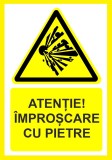 Placuta atentie improscare cu pietre