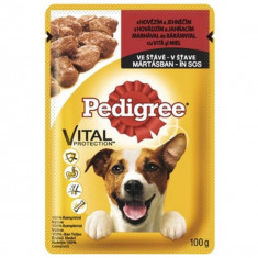 Hrana umeda pentru caini cu vita si miel, Pedigree Cij Pou, 100 g foto