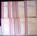 GAZETA MATEMATICA SI FIZICA 1958 SERIA B, NR.1, 3-5, 7-12 (10 REVISTE)-V. ATANASIU SI COLAB.-363098