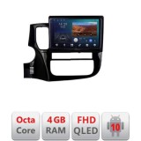 Navigatie Mitsubishi Outlander 2014- B-1230 Android Ecran QLED octa core 4+64 carplay android auto KIT-1230+EDT-E310V3 CarStore Technology