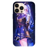 Husa compatibila cu Apple iPhone 15 Pro Max model Kamisato Ayaka Genshin Impact, Silicon, TPU, Viceversa, Transparent, Carcasa