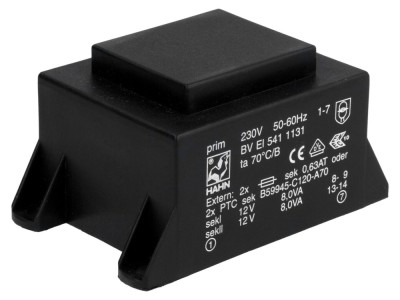 Transformator PCB 16VA 230V 12V foto