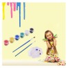 Set de pictura pe numere model leu, 40 x 50, vopsea acrilica, multicolor