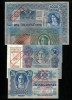 Y443 AUSTRIA UNGARIA SET RAR 4 BANCNOTE 20, 50, 100, 1000 KRONEN KORONA CU STAMPILA 4 OCTOMBRIE 1920 NECIRCULATA UNC