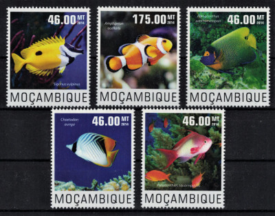 MOZAMBIC 2014 - Pesti tropicali / serie completa MNH (cota Michel 16&amp;euro;) foto