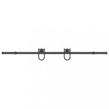 Cumpara ieftin Set feronerie pentru usi glisante, negru, 200 cm, otel