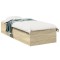 vidaXL Cadru de pat, stejar sonoma, 90x190 cm, lemn prelucrat 3281065