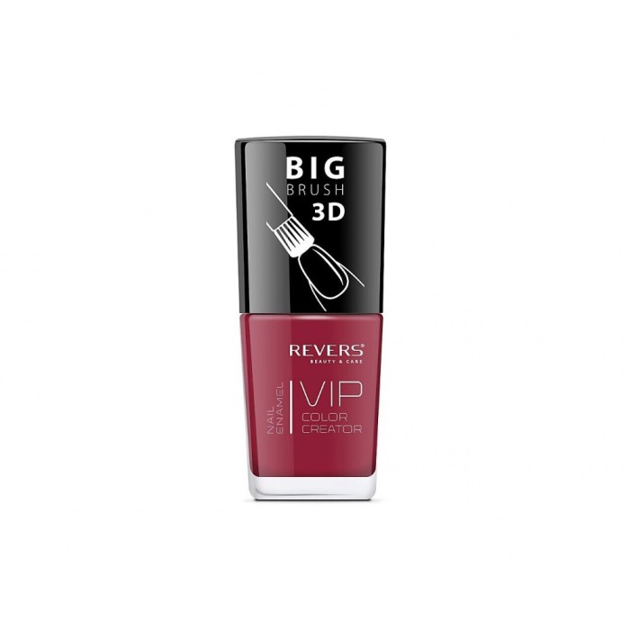 Lac de unghii Vip, 3D, Revers, visiniu, mat, 12 ml, Nr 104