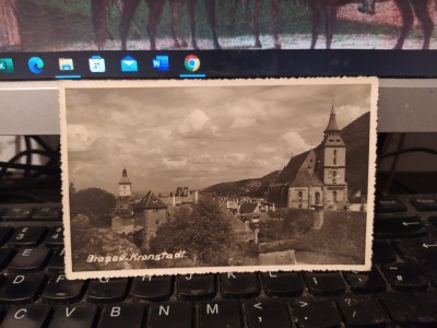 Brașov, Kronstadt, Vedere generală cu Biserica Neagră, circa 1935, 205 foto