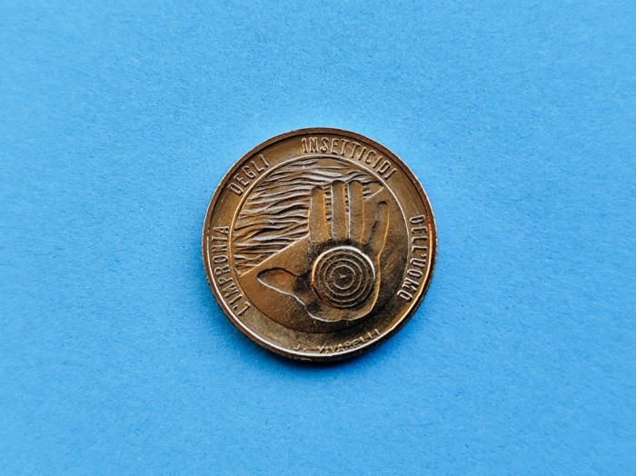 20 Lire 1977 San Marino-UNC-RAR-in realitate arata bine!