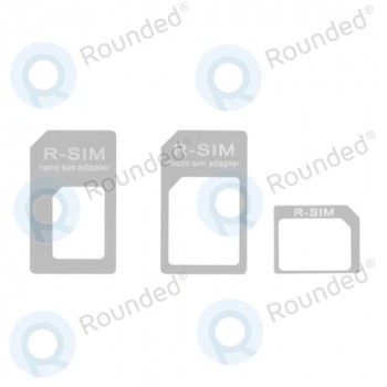 Adaptor nano sim alb pentru iPhone 5 foto