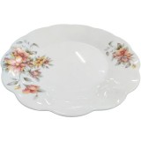 Set 6 Farfurii Intinse Opal Alb Model Flori 106-3 26cm CNN50152
