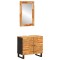 Seturi de baie 2 buc. natural Lemn de mango solid - 1