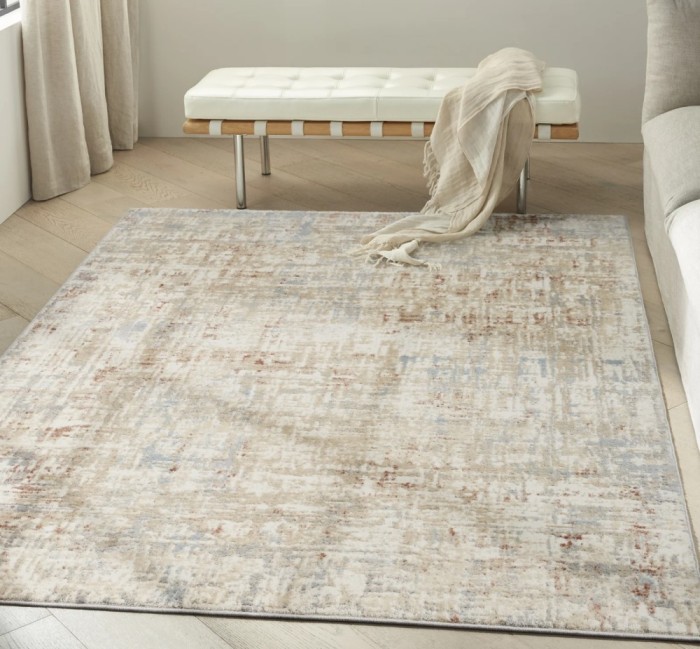 Covor Calvin Klein ECH06, Crem/Gri, Diverse Dimensiuni - 160x221
