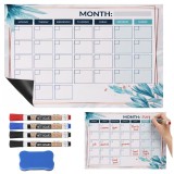 Planner magnetic lunar pentru frigider Ruhhy 30 x 40 cm, reutilizabil