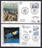 Andorra Franceza 1991 - FDC SPECIAL AUR - EUROPA SPATIALA - Tiraj 60 ex.