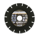 Disc diamantat universal MULTI 125/230 mm &ndash; pentru beton, lemn și metal, Diametru 125