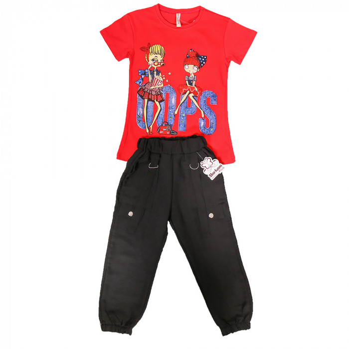 Set Tricou si pantalon 5-13 Ani Red - 7ANIMarimea