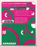 Bnk card Romania - Connex - reincarcare 10 $ Kamarad 1 - RO-CON-REF-0030C