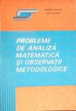 PROBLEME DE ANALIZA MATEMATICA SI OBSERVATII METODOLOGICE - CLASELE XI, XII-AURELIA CATANA, ALIN CATANA-351575