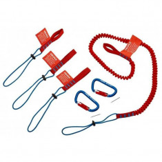 Set corzi de siguranta pentru scule si carabiniere Knipex 00 50 04 T BK, 1.5 Kg, 5 bucati