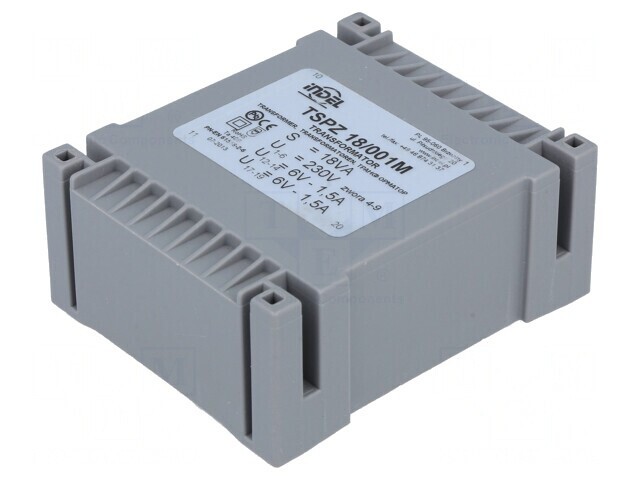 Transformator Encapsulat 18VA 230V 6V 1.5A PCB