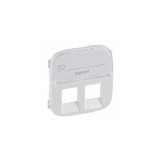 Capac Valena Allure - double RJ 45/RJ 11 priza - cu label holder -pearl, Legrand