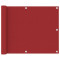 vidaXL Paravan de balcon, roșu, 75 x 600 cm, țesătură oxford