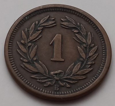 Elvetia , 1 Rappen 1895 foto
