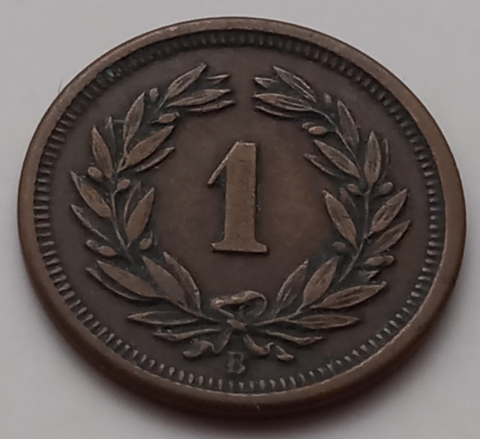 Elvetia , 1 Rappen 1895
