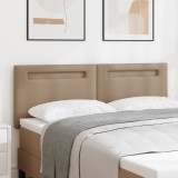 VidaXL Tăblie Simplă Cappuccino 140 cm Piele Ecologică