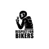 Abtibild &quot;RESPECT FOR BIKERS&quot; diverse culori Cod: XL-01 Automotive TrustedCars, Oem