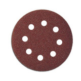 DISC ABRAZIV HARTIE CU ORIFICII 125MM - GR.240, 5/SET
