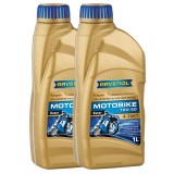 Cumpara ieftin Pachet 2 litri Ulei moto Ravenol Motorbike Ester 4-Takt 10W50