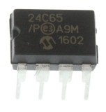 C.I., EEPROM, DIP-8 24C65/P MICROCHIP