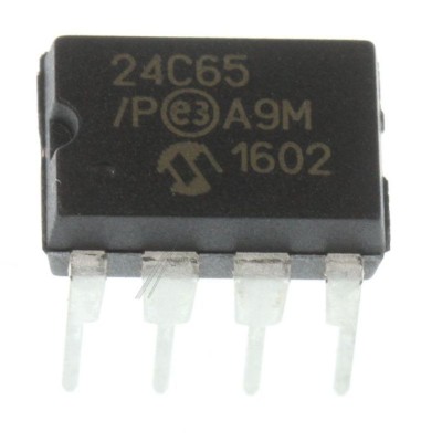 C.I., EEPROM, DIP-8 24C65/P MICROCHIP foto