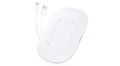 Choetech Qi 15W &amp;icirc;ncărcător wireless + cablu USB - USB tip C 1m alb (T550-F-V2) foto