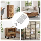 vidaXL Hinge Simplu 899 pcs Argintiu 58 x 35 x 1 mm Oțel 864667