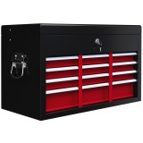HOMCOM Ladă pentru Unelte cu 6 Sertare și &Icirc;ncuietoare, 60x26x34 cm, Negru | Aosom Romania