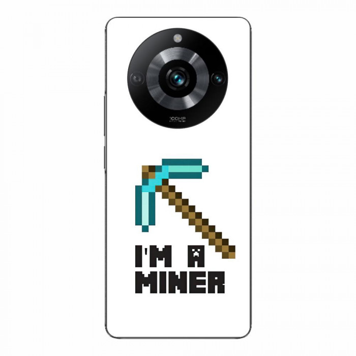 Husa compatibila cu Realme 11 Pro/ Pro + Silicon Gel Tpu Model Minecraft Miner