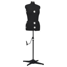 vidaXL Formă pentru rochie femeie reglabilă negru, dimensiune M 40-46