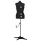 vidaXL Formă pentru rochie femeie reglabilă negru, dimensiune M 40-46 288488