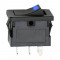 Interupator basculant 1 circuit 3 pini OFF-ON LED albastru 12V 15A cu retinere 09027KE