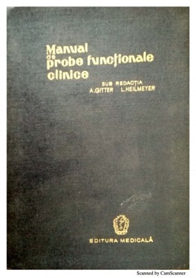 Manual de Probe Functionale Clinice-Arthur Gitter, Ludwing Heilmeyer foto