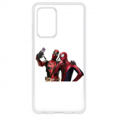 Husa Motorola Moto G22 Silicon Transparenta Model Deadpool Selfie foto