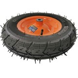 Roata cu camera pentru roaba, 14&rdquo;, ax 14mm, butuc 100mm, bucsa otel, DSH, 412028