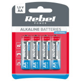 BATERIE SUPERALCALINA EXTREME R6 BLISTER 4BUC, Rebel